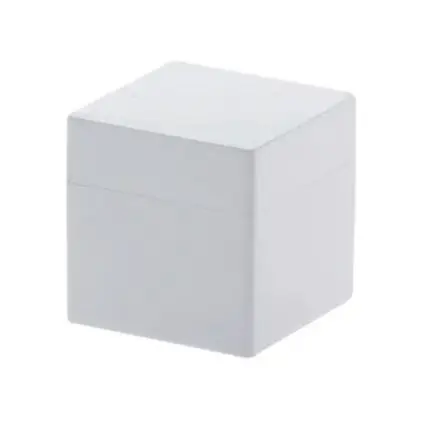 Organizador De Objetos Branco Com Tampa 7x7x7cm
