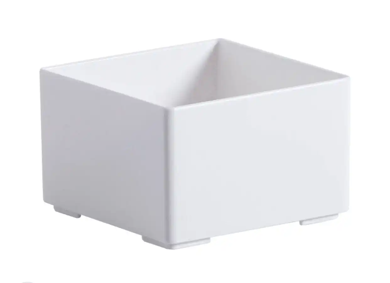 Organizador De Objetos Branco 8,3x8,3x5,5cm - Imagem 1