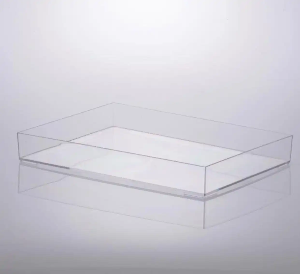 Bandeja De Acrílico Cristal 34,5x25x4,7cm - Imagem 1