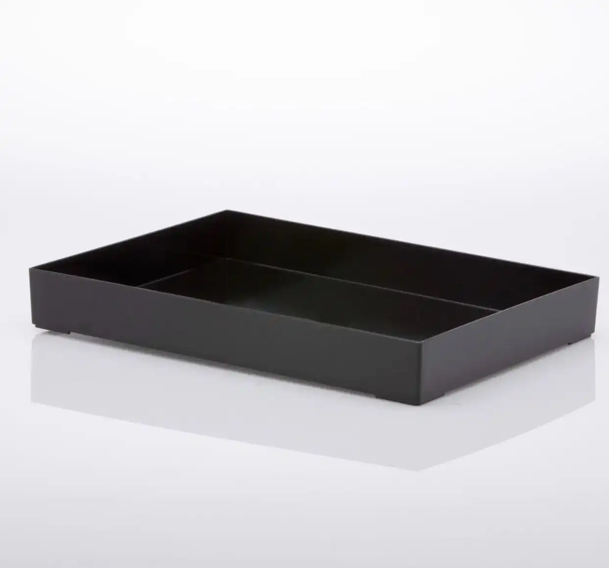 Bandeja De Acrílico Preta 34,5x25x4,7cm - Imagem 1