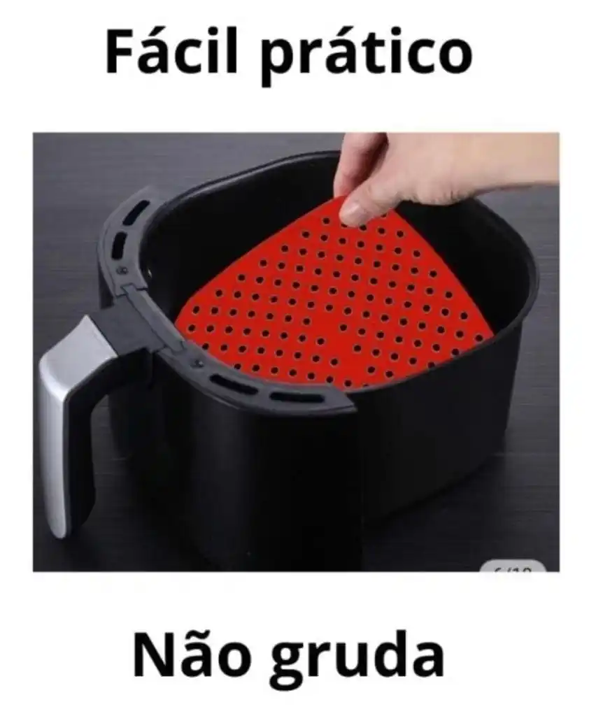 WhatsApp Image 2023-10-13 at 20.58.49 (6) (1) (1) Tapete De Silicone Para Fritadeira Elétrica - Imagem 1