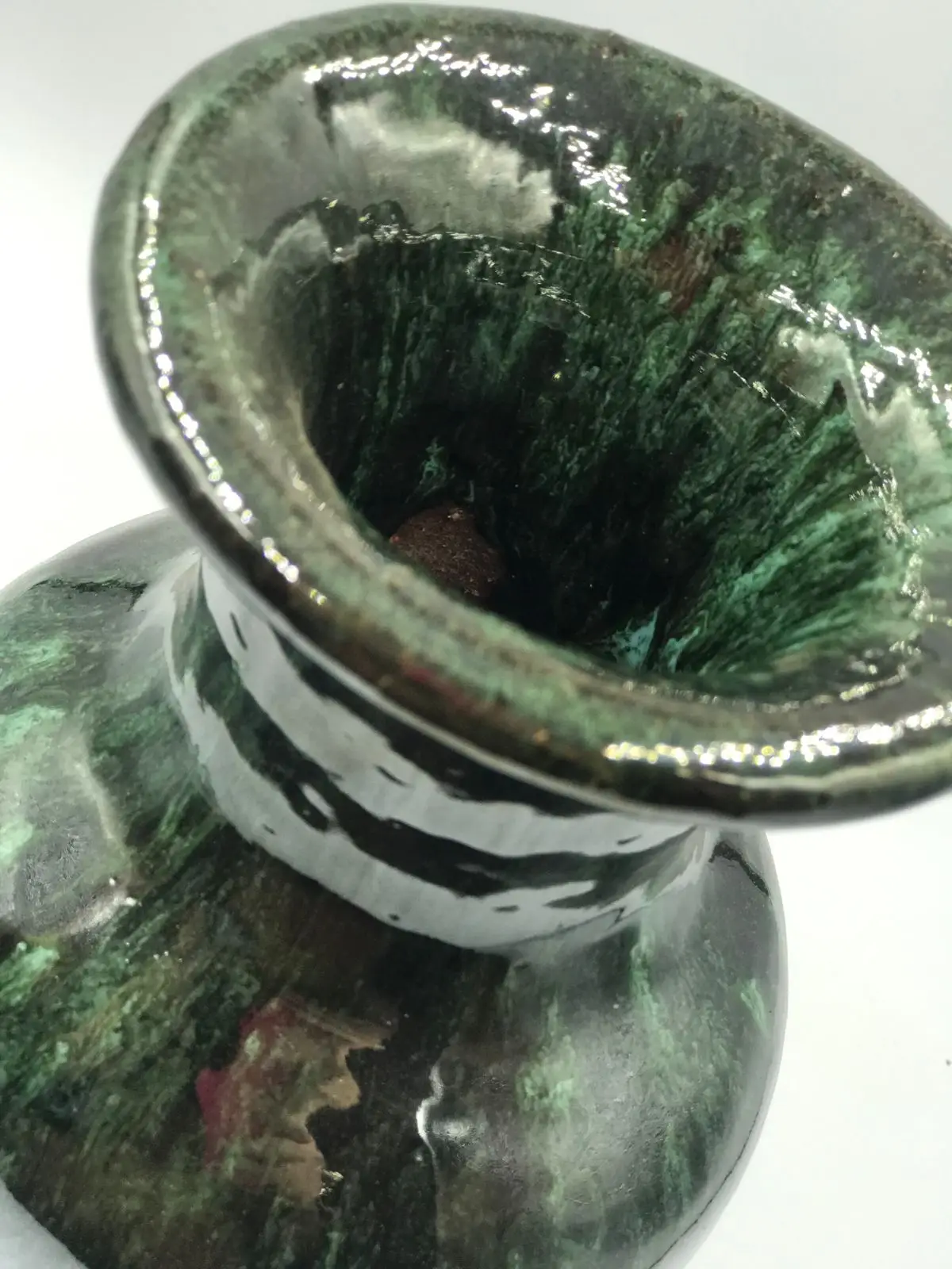 Vaso Boliche Esmaltado Verde - Imagem 2