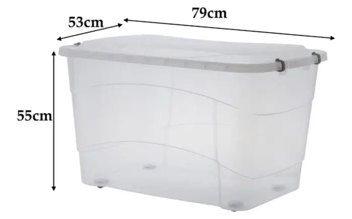 Pratic Box 150 Litros Com Rodas - Imagem 4